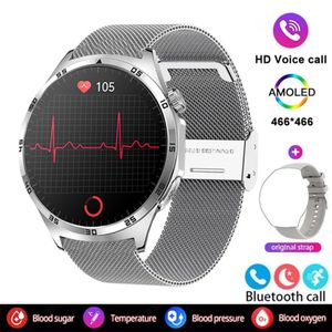2024 New Smartwatch Medical Grade Blood Sugar AMOLED HD Screen Smart Watch
