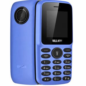 VILLAON V110 2160 Wireless FM, Torchlight, 1000mAh, Facebook Dual SIM Phone - Blue