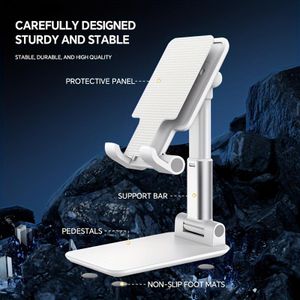 Adjustable Foldable Phone & Tablet Stand - Stable Desktop Holder for Streaming, Work & Online Classes