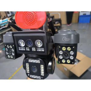 4-Lens AI Solar CCTV Camera – 4G Wireless Security Camera with Double Solar Panel, 16,000mAh Battery, eSIM & Night Vision