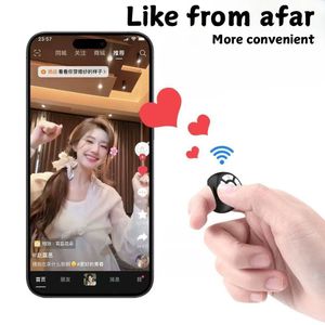 Remote Control Ring for Phones, Smart Ring Video Swiper Controller Button Clicker Handy Waterproof Bluetooth Wireless Selfie Button Clicker Remote Control Ring for Camera, Phone Accessories
