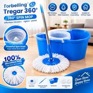 360° Spin Mop & Bucket Set ! blue 