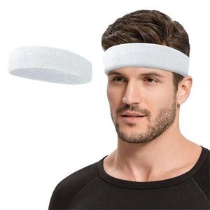Sport Sweat Absorbent Headband For Man/Woman Basketball/Gym/hair Sweat Band Stretch White