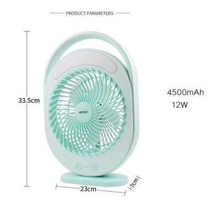 Kamisafe Rechargeable table fan with LED light
