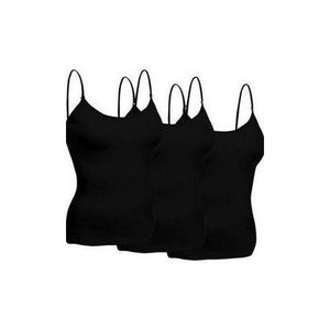 Fashion Boutique UNIQUE 3 PIECES DIFFERENT COLORS SINGLET For Ladies Black
