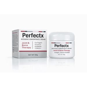 Perfectx Intensive Concentrate Cream Joint and Bone Therapy Pain Relief Cream Collagen Vitamin K2 MSM Body Massage Cream for Joint Support Muscle Relief Anti Inflammatory Skin Soothing Cream 50g