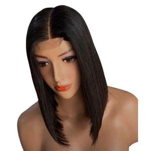 Luxury Blunt Straight Wig With Long Part Closure
