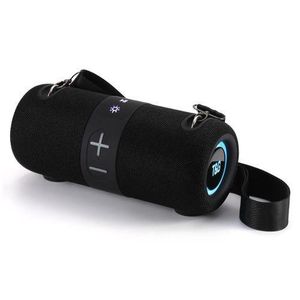 T&G  TG-672 Drums Speaker blue tooth Speaker Dual 78mm Speakers RGB Light TWS Hands-free Call Support TF Card USB Playback FM Radio Outdoors Portable Speaker IPX5 24W BLACK