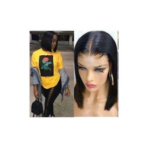 Synthetic wig Blunt Cut 3 bundles For Ladies