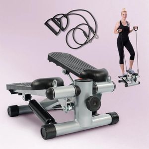Mini Stepper With Resistance Bands And LCD Monitor
