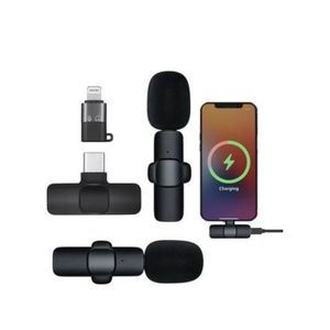 K9 double wireless microphone for iPhone and type C devices