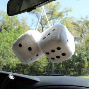 Front Mirror Hanging Perfume Air Freshener Dice