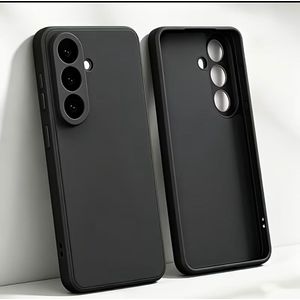 Samsung A16 Silicone Protective Case – Matte Black Elegance with Full Camera Coverage, Shockproof Corners & Scratch-Resistant Shield. ( Black )