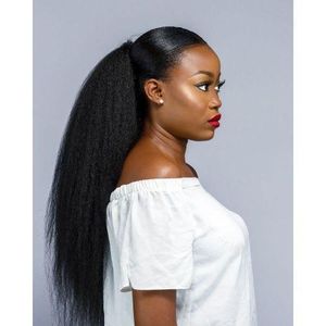 Kinky Straight Drawstring Ponytail Wig