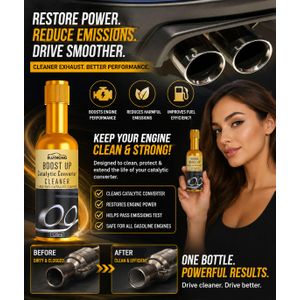 Rayhong All Cars EFFICIENT DEEP ENGINE CLEANER, Exhaust & Catalytic Converter Cleaner –  Advanced Carbon Deposit Remover for Engines Exhaust Systems Reduce Emissions & Fuell Consumption Auto Parts Catalytic System Restorer Suitable for all Car Engines 