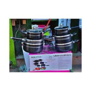 6 PCS Set of Non-Stick Pots & Double frying pan