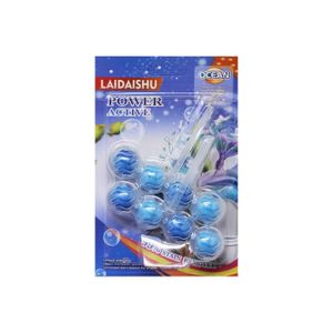 2IN1 (8 BALLS) TOILET CLEANING ANTI-BACTERIAL AIR FRESHENER HANGING BUBBLE CLEANER