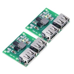 2pcs 9V 12V 24V to 5V 3A DC-DC Step Down Charger Power Module Dual USB Output Buck Voltage Board Car Charge Charging Regulator 6-26V