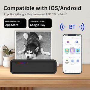 A4 Thermal Inkless Bluetooth Printer Rechargeable Mobile Tabletop A4 Paper Printer