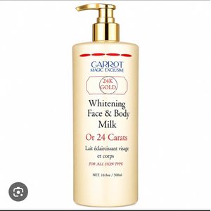 Carrot Magic Exclusive 24 k  Gold Whitenin Face & Body Milk (500ml)