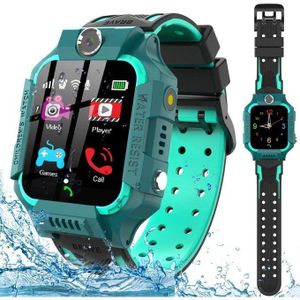 Kids Smart Watch Phone, SOS Emergency Call, Camera & Touch Screen - Waterproof Silicone Strap 