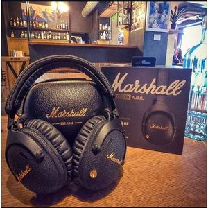 Marshall Monitor III A.N.C. Over-Ear Bluetooth Headphones - Active Noise Cancelling with Microphone - 100+ Hrs Wireless Playtime - Lightweight, Foldable Design for Travel - Black