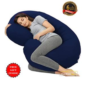 EverBeaming Pregnancy Relaxation and Maternity Pillow _ Blue
