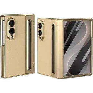 Latest Samsung galaxy Z fold 8 plating leather Case with S Pen included