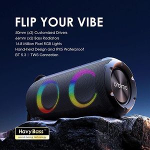 Oraimo Rover OBS-53D Bluetooth Speaker – 12W Bass, IPX5, FM Radio