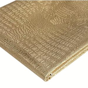 Clo 91.44 X 137.16 cm Crocodile Pattern Faux Leather Fabric Marine Vinyl Soft Alligator Skin Synthetic Faux Leather Sheets for Upholstery, Crafts, Handbags, Furniture Car Seat Wrapping -Sold by The Yard