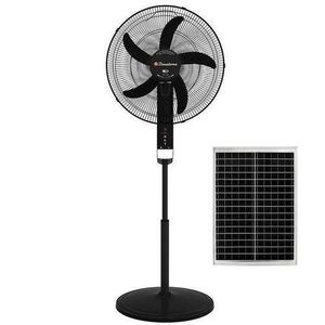 Binatone 1.5M AC/DC 18" Rechargeable Stand Fan with 40W solar panel Model RCF-1858