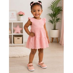 Girls Pink Glitter Sandals – Stylish Comfortable Casual Shoes for Baby & Toddler Girls (sizes 15,16,17,18,19,20,21,22,23,24,25)