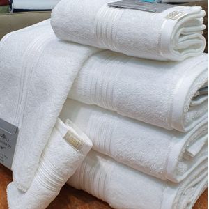 Event By Whiterose Extra Large  Bath Towels-White 