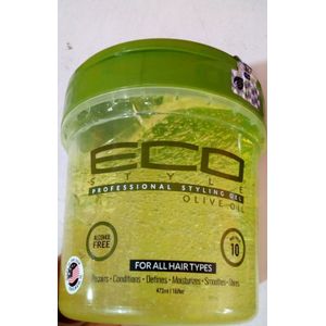 Eco Styling Gel Olive Oil, Green, 8 Oz., Pack of 6