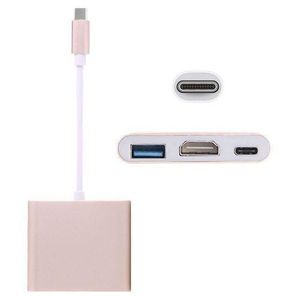 Type C 3.1 Male To HDMI  3.0 Type C Charger Adapter Female Support 4K For Macbook 12 Inch Google Chromebook Pixel