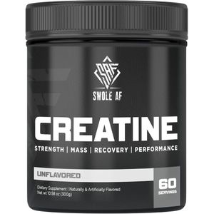 Swole Af CREATINE Monohydrate 300G  Muscle Gain Endurance & Recovery  