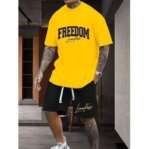 MEN'S FREEDOM-PRINTED POLO WITH SHORT