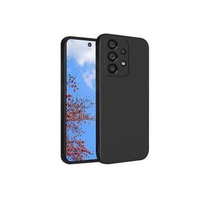 Samsung A32 Silicone Phone Case & Pouch With Camera Protection - Scratch Resistance, Shockproof Protective Case (SAMSUNG) - ( Black )