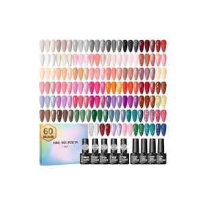 Non-returnable 6pck different colors Gel Nail Polish Set