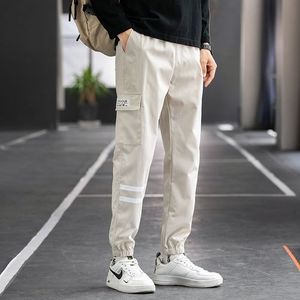 Black Sweatpants For Men Fashion Mens Solid Drawstring Pocket Sports  Trousers Casual Beam Feet Pants 