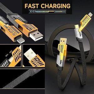 4-in-1 Fast Charging Cable with PD 27W &65W Type C - Universal Multi-Port Data Charger for iPhone &Android