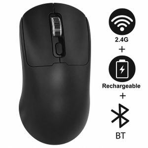 Dual-Mode (2.4G + Bluetooth) Wireless Mouse – Long Battery Life, Ergonomic & High-Performance (Black)