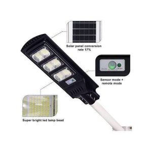 1000watts LED Solar Street Light With Motion Detector And A Free Pole 6 eyes