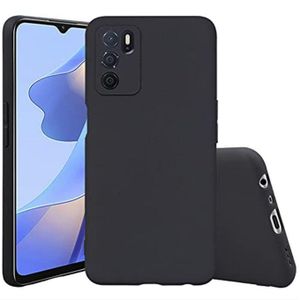 Oppo A16 Silicone Back Case -black