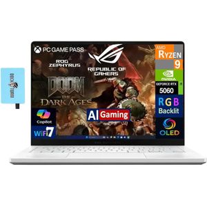 Asus ROG Zephyrus G14 AMD Ryzen™ 9 16GB LPDDR5 RAM 1TB SSD 14" 3K OLED Display NVIDIA® GeForce RTX™ 5060