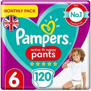 Pampers Easy Ups Training Pants Girls, 3T-4T (Size 5), 100 Count