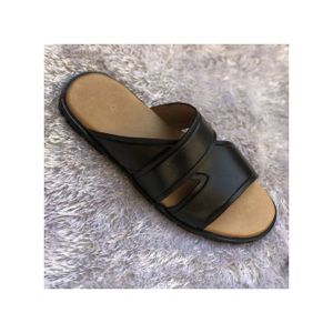 Men's Exotic Italian Leather Cross Palm Slippers