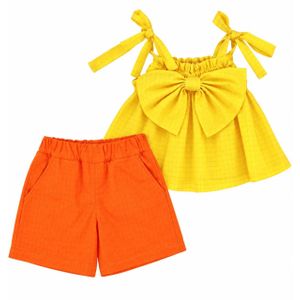 Bow Sunbeam Charm Set- Sunshine yellow + orange