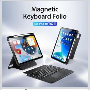 Keyboard case for ipad 10th 2022 gen and 11th generation A16 2025 PU leather