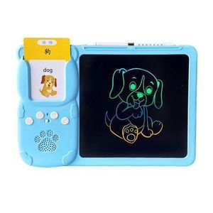 "2in1" Kids Educational Writing Board & Card Reader _Erasable Notepad/Voice Reader